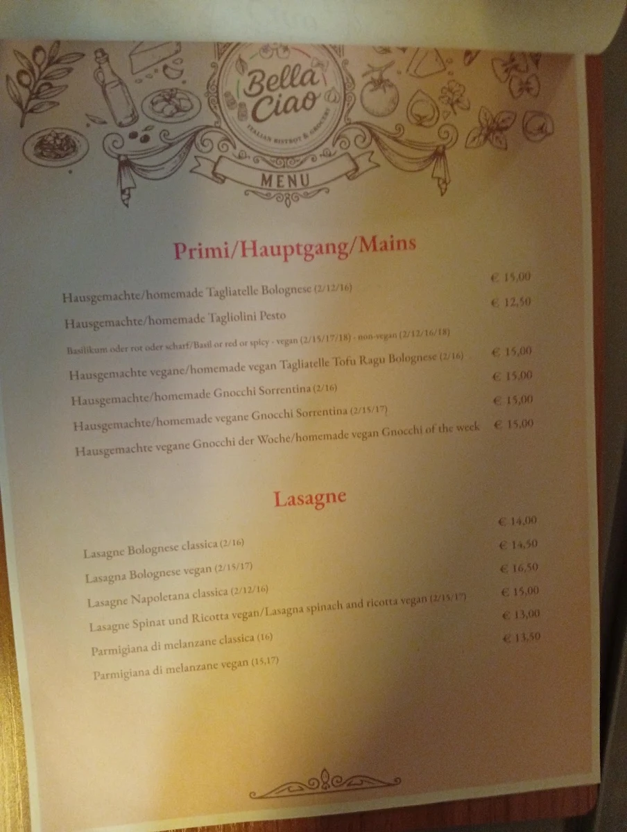 Speisekarte photo 2