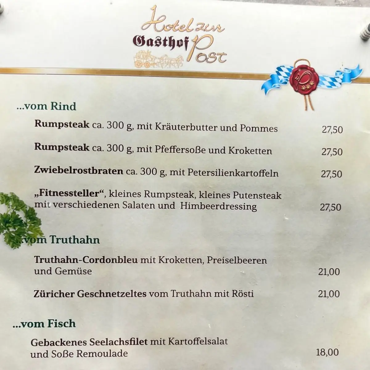 Speisekarte photo 1