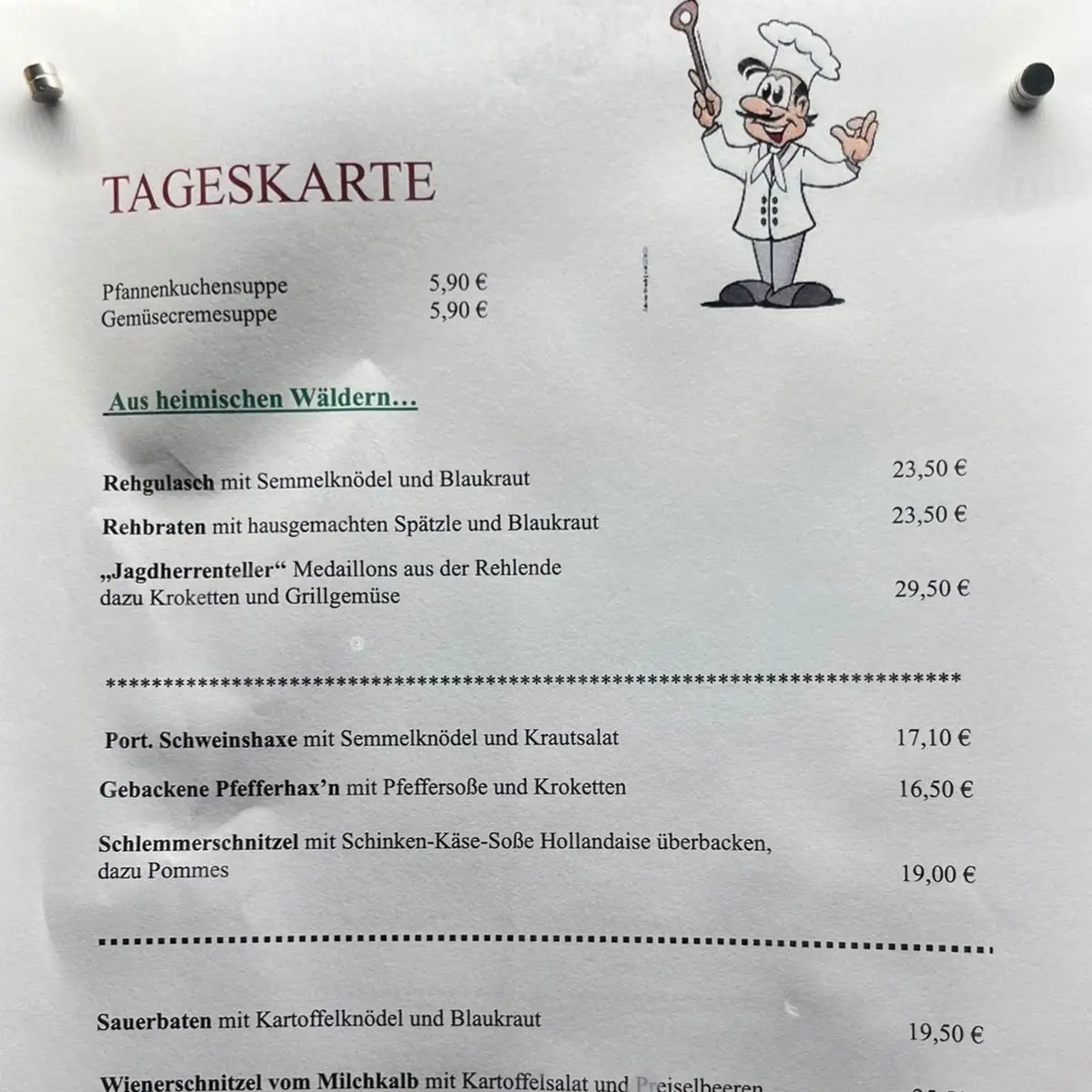 Speisekarte photo 2