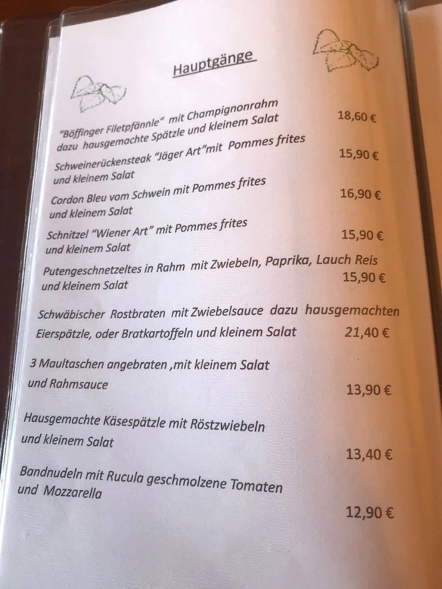 Speisekarte photo 1