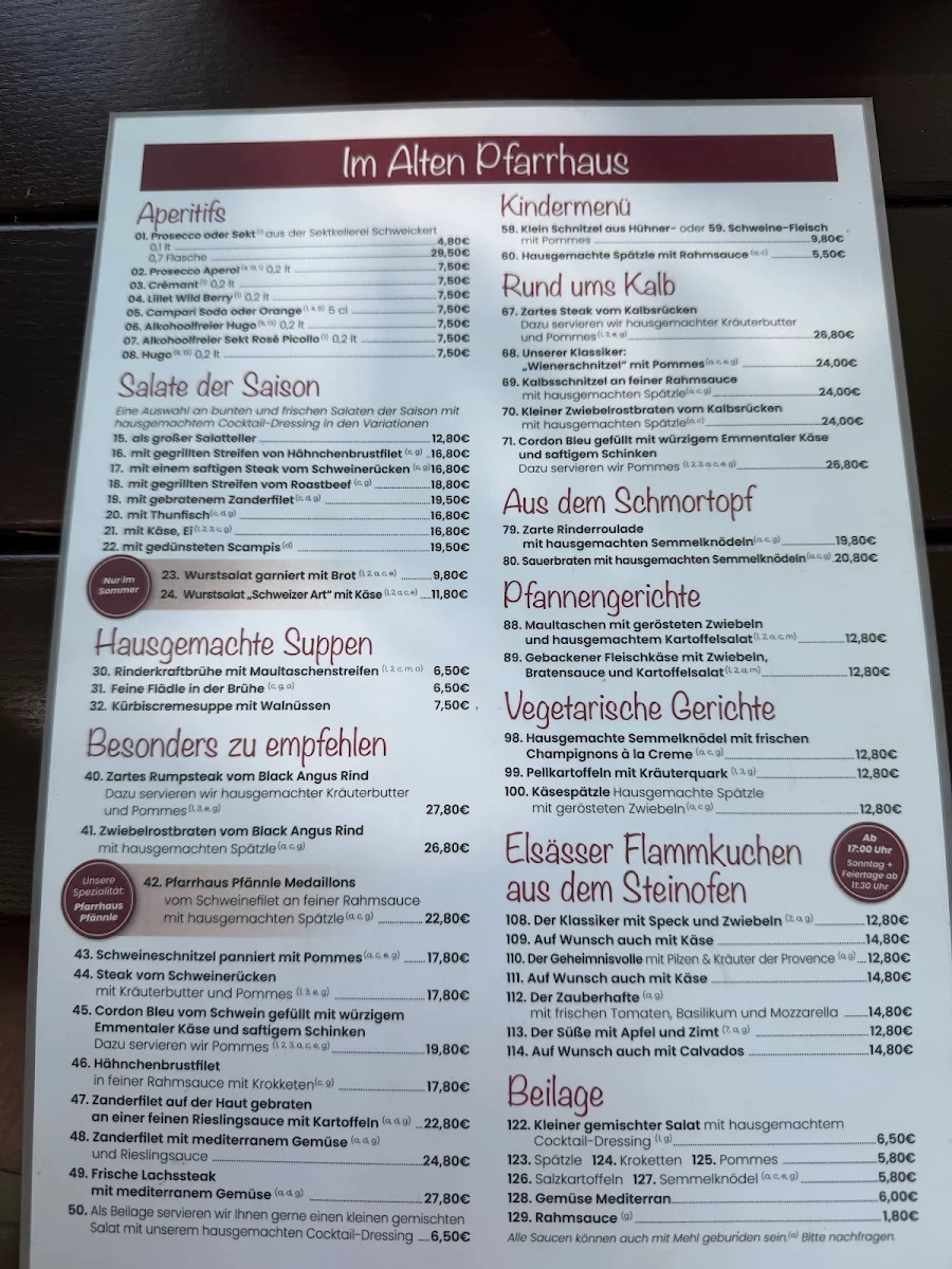Speisekarte photo 5