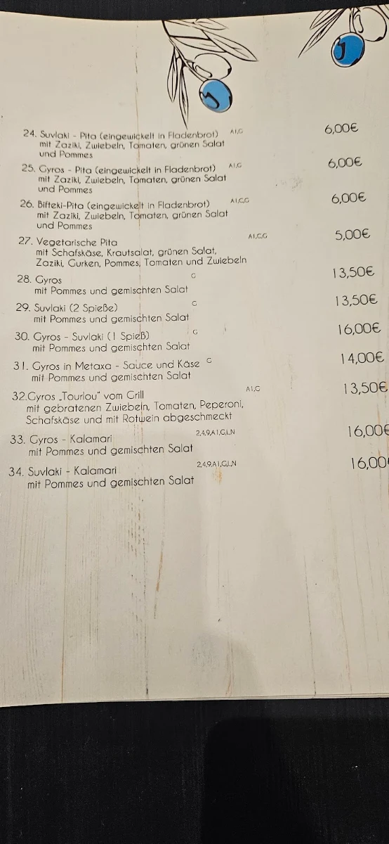 Speisekarte photo 2