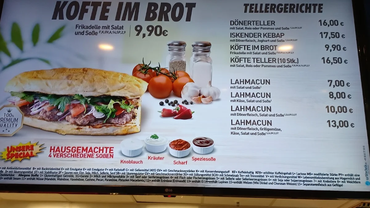 Speisekarte photo 2