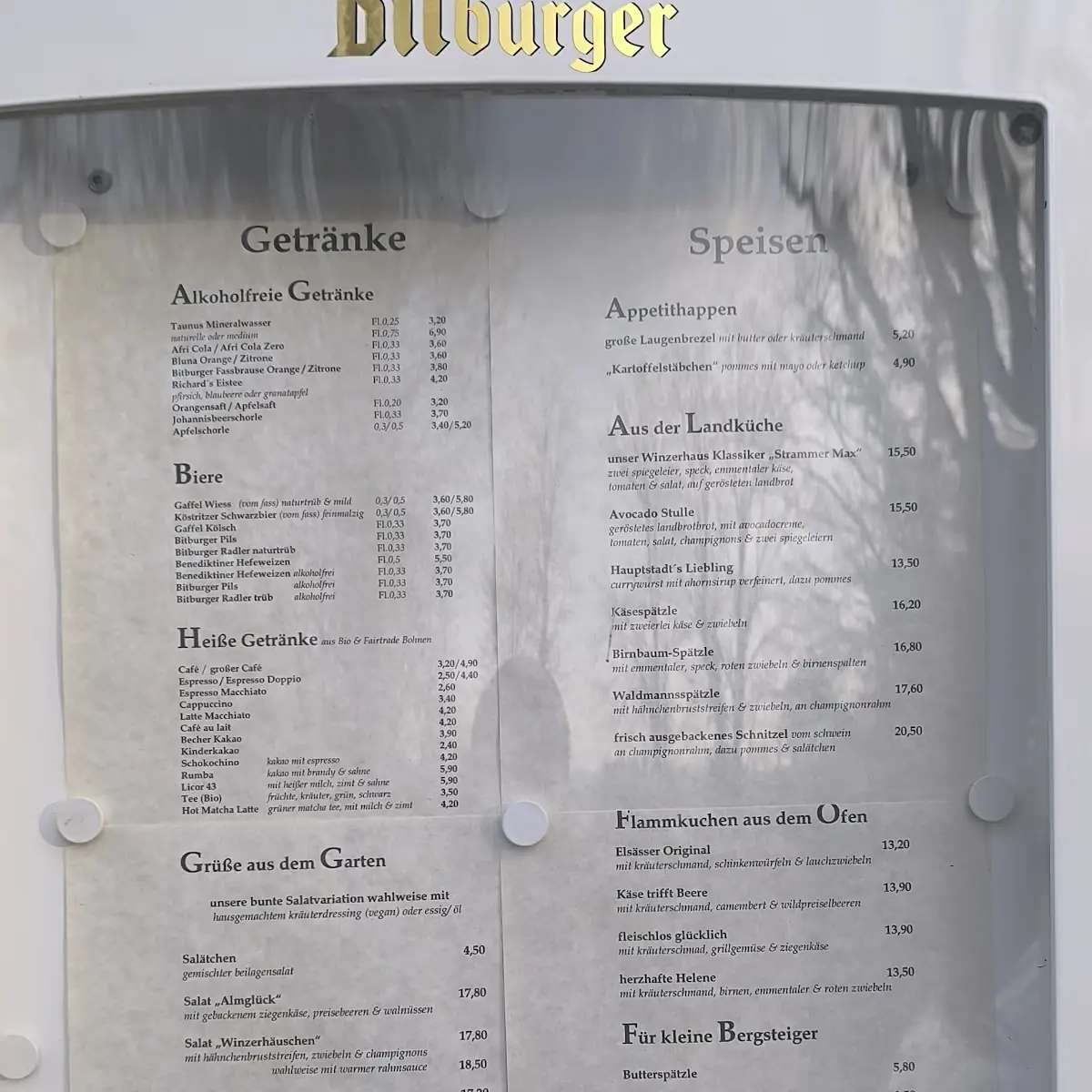 Speisekarte photo 1