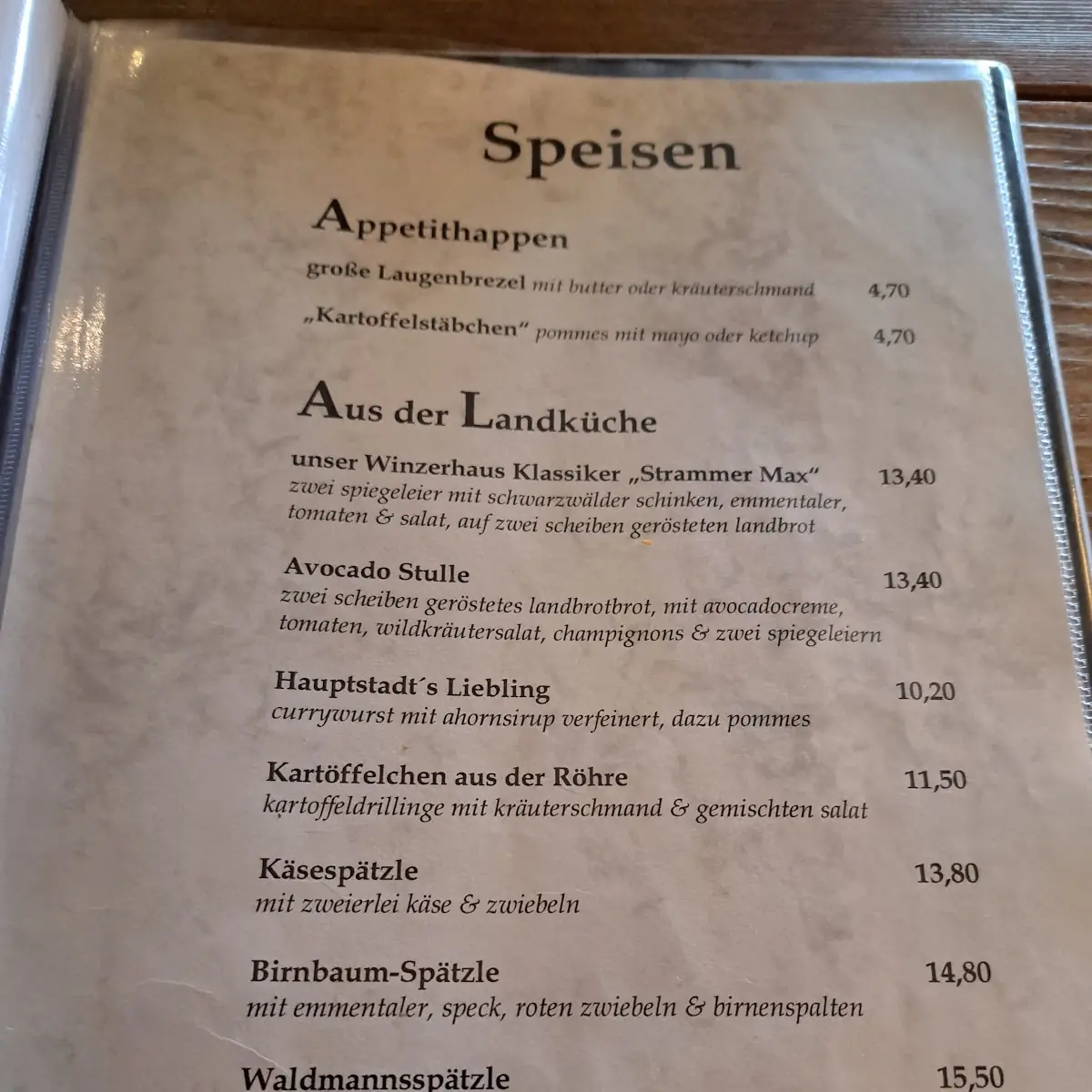 Speisekarte photo 4