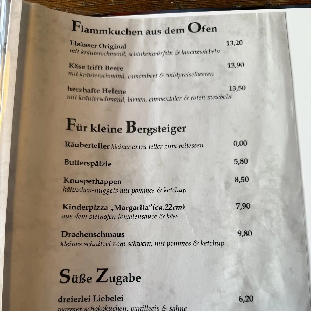 Speisekarte photo 5