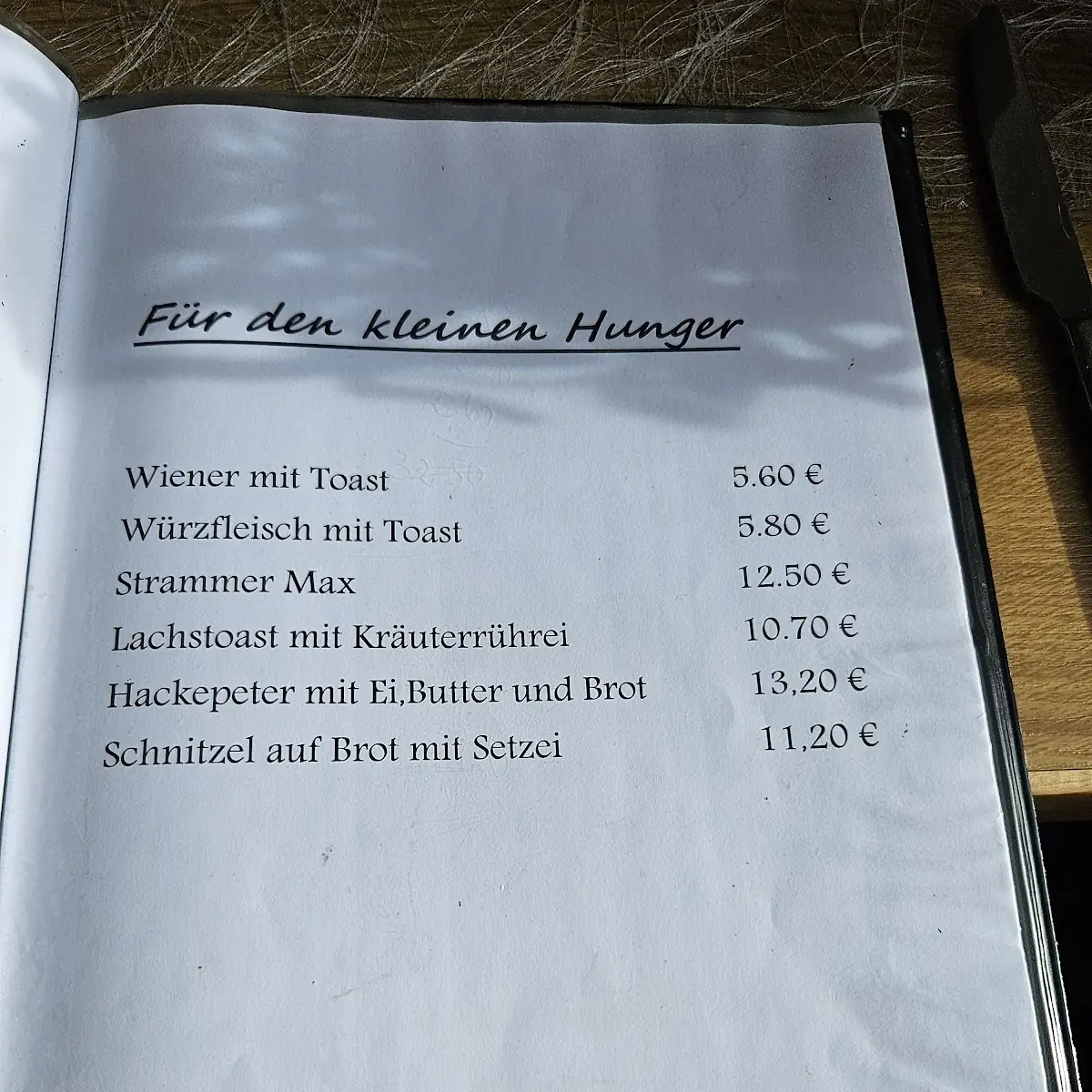 Speisekarte photo 1