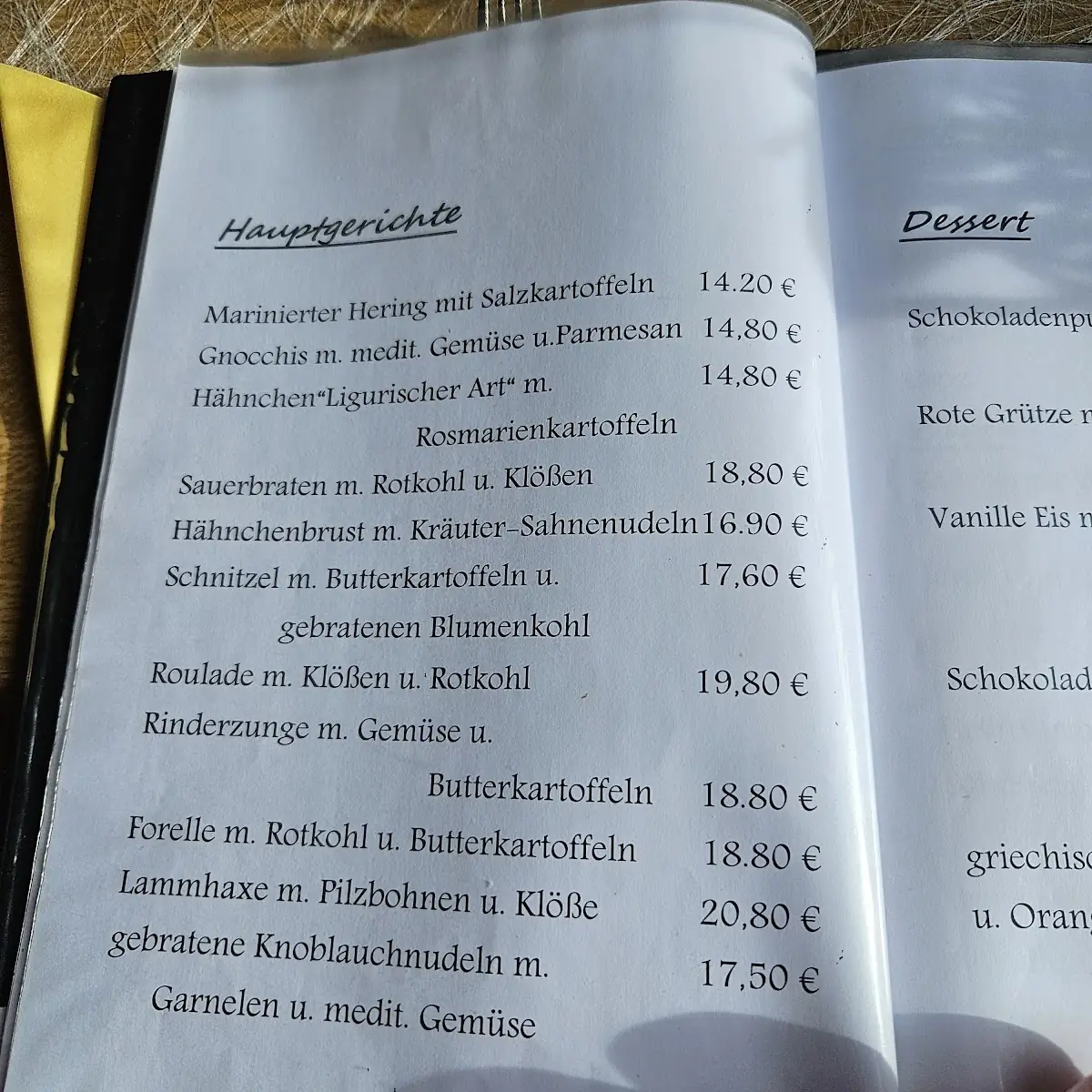 Speisekarte photo 3