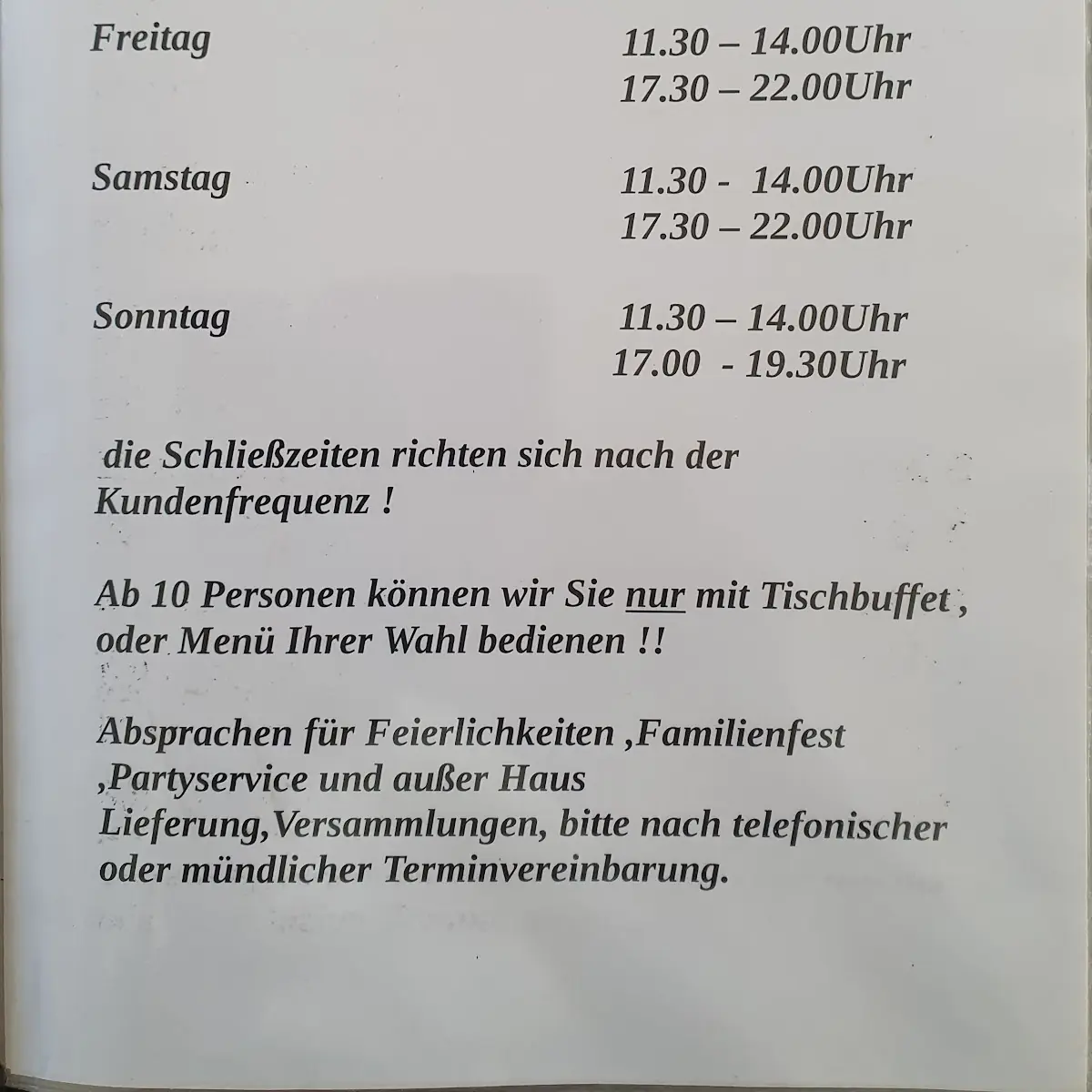 Speisekarte photo 8