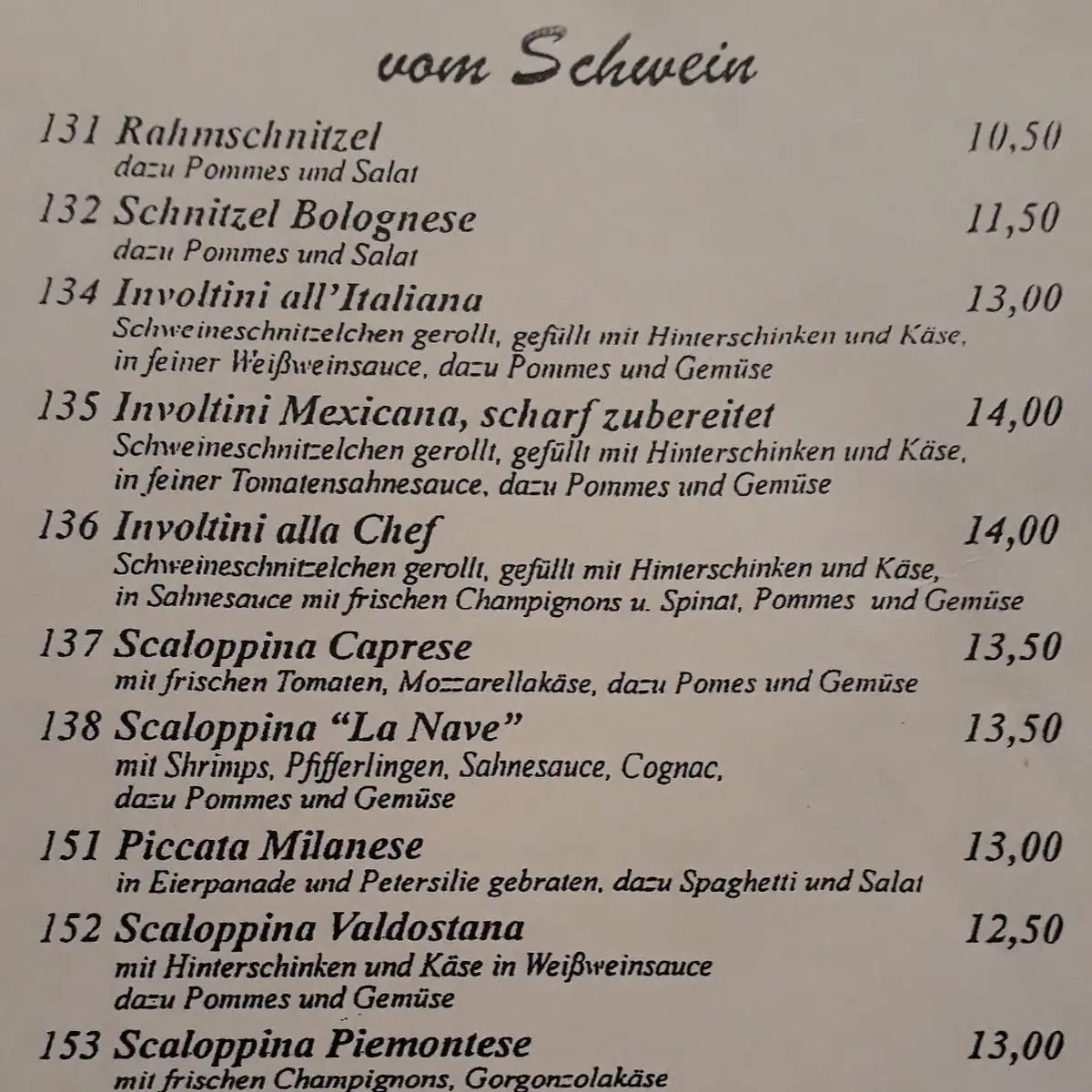 Speisekarte photo 1