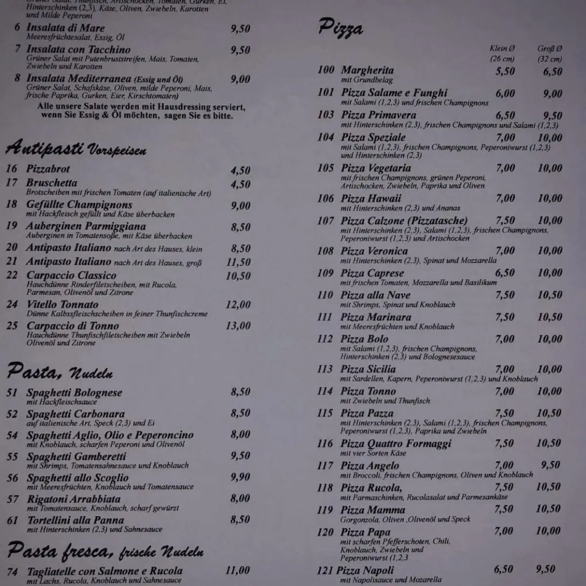 Speisekarte photo 4