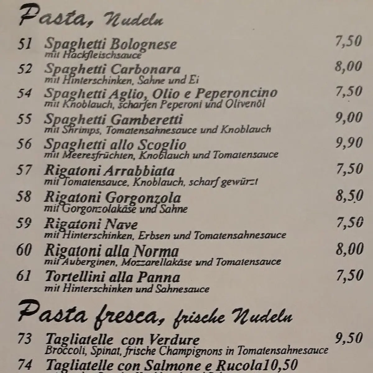 Speisekarte photo 6