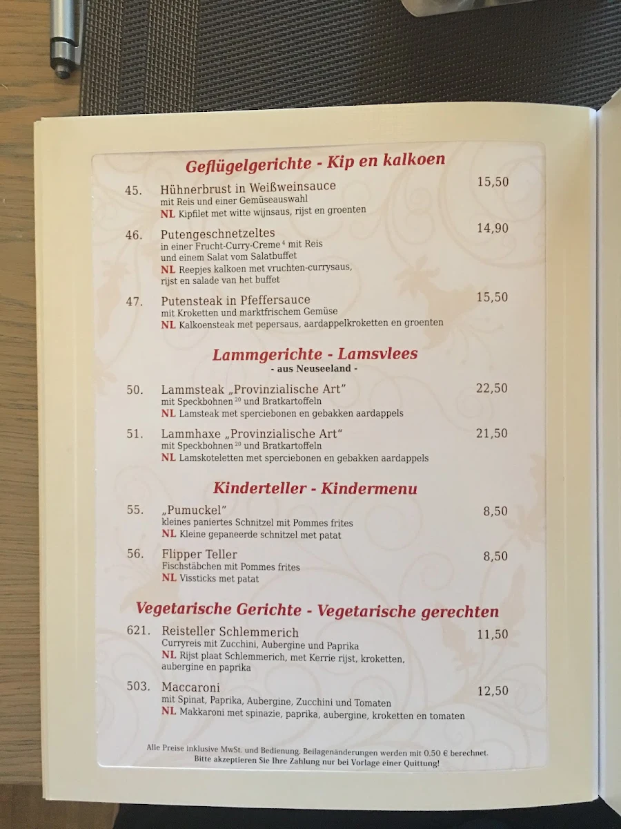 Speisekarte, Schlemmerich