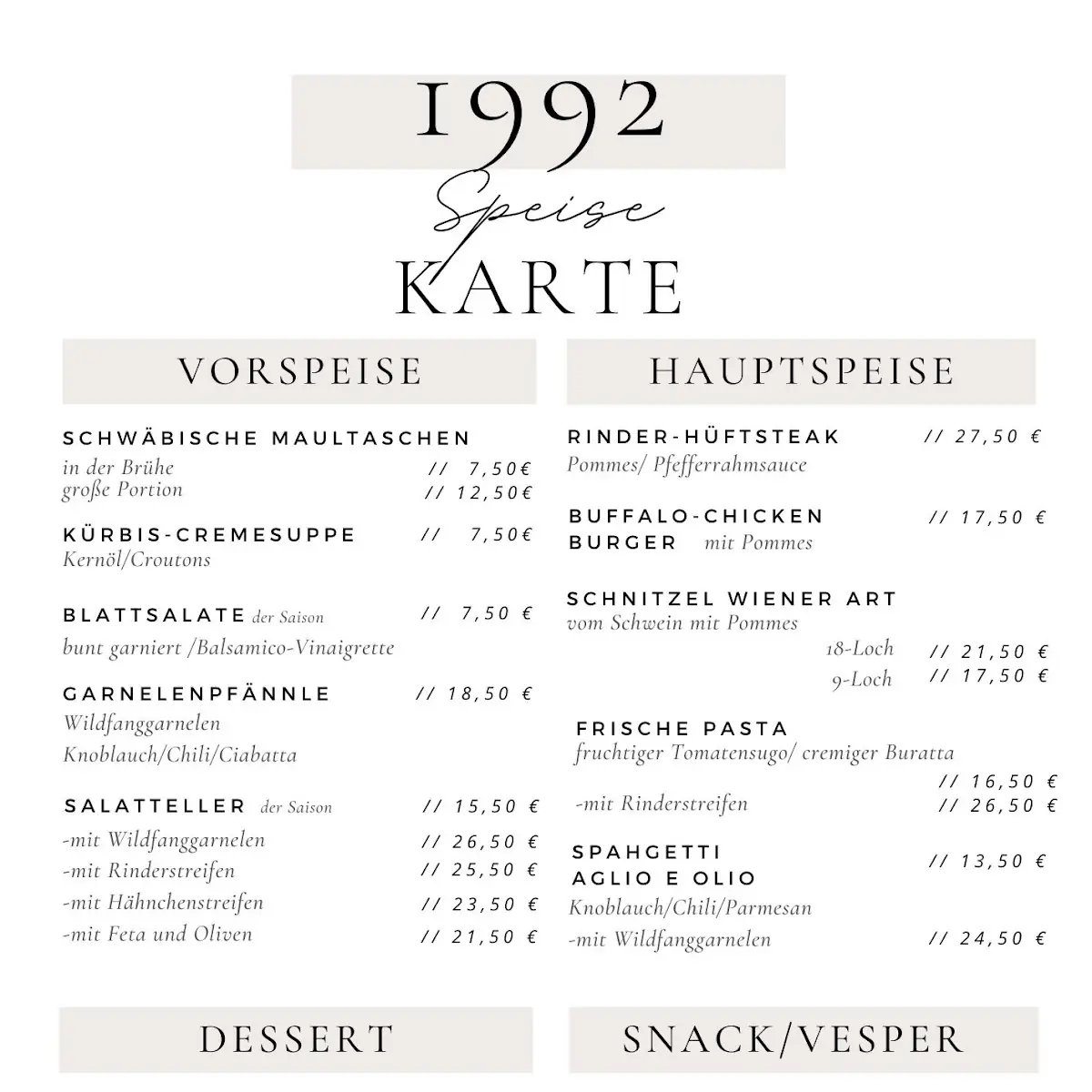 Speisekarte photo 2