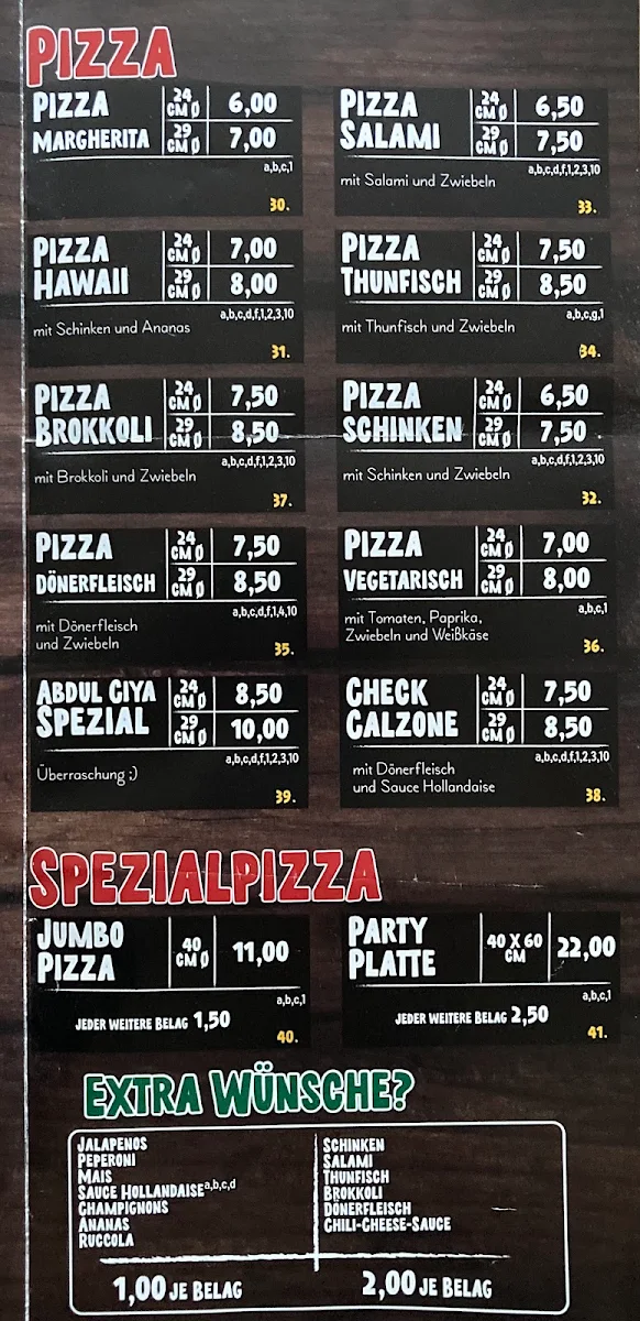 Speisekarte photo 3