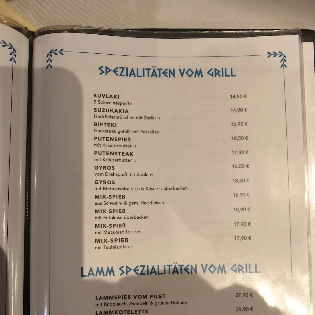 Speisekarte photo 3