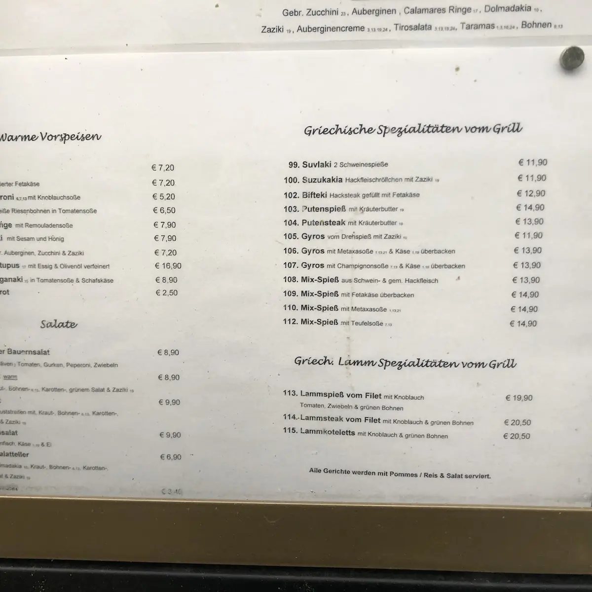 Speisekarte photo 7