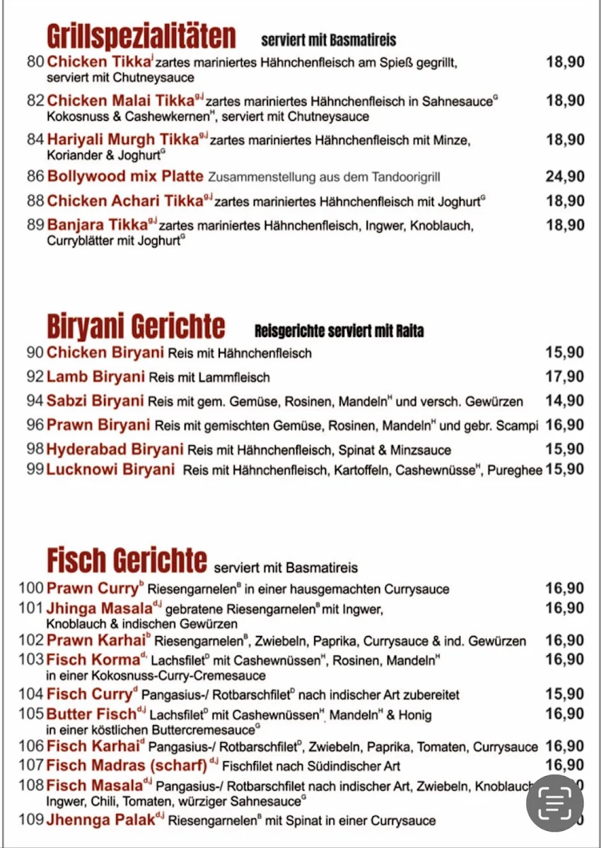 Speisekarte photo 3