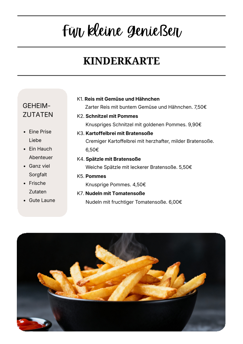 Speisekarte photo 5