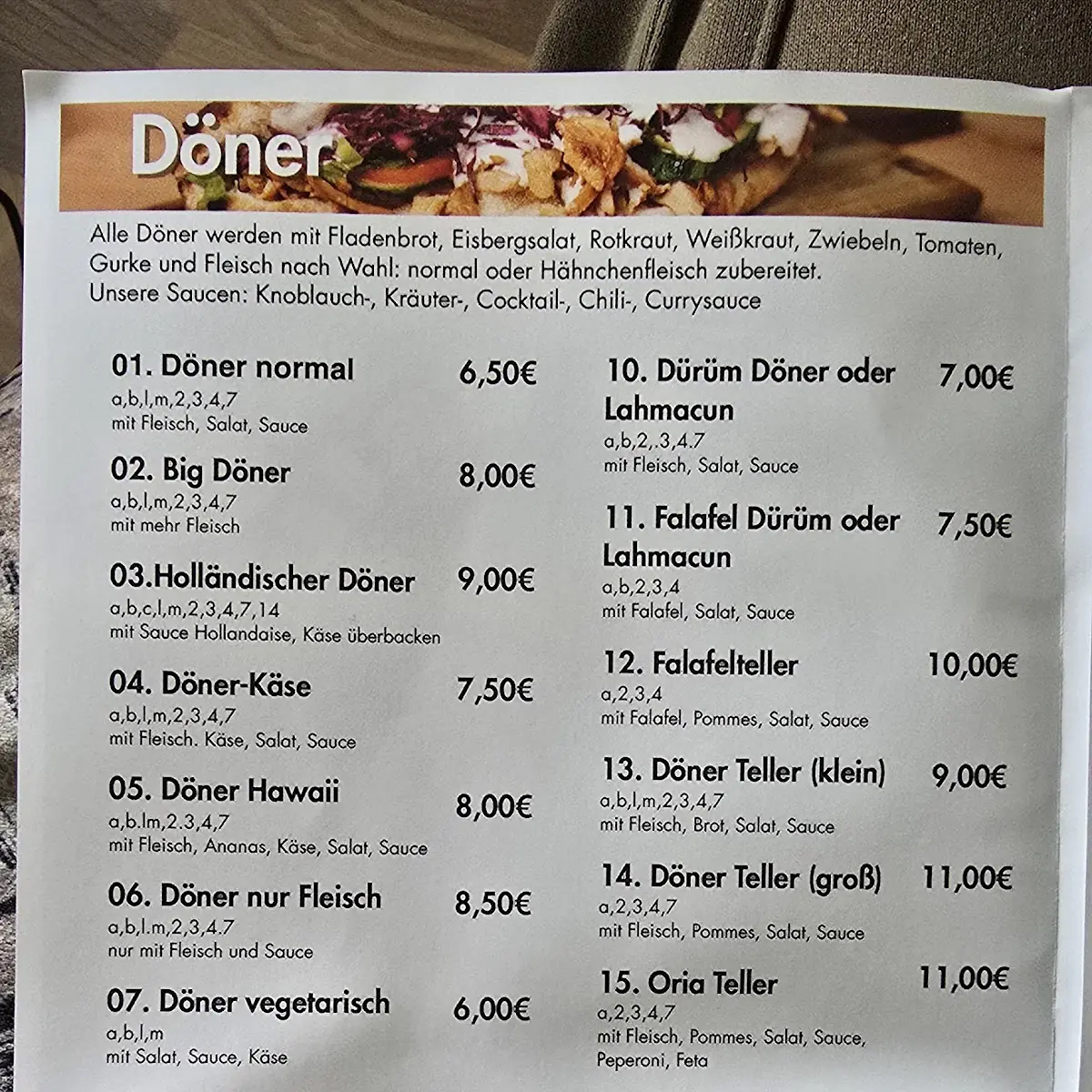 Speisekarte photo 3