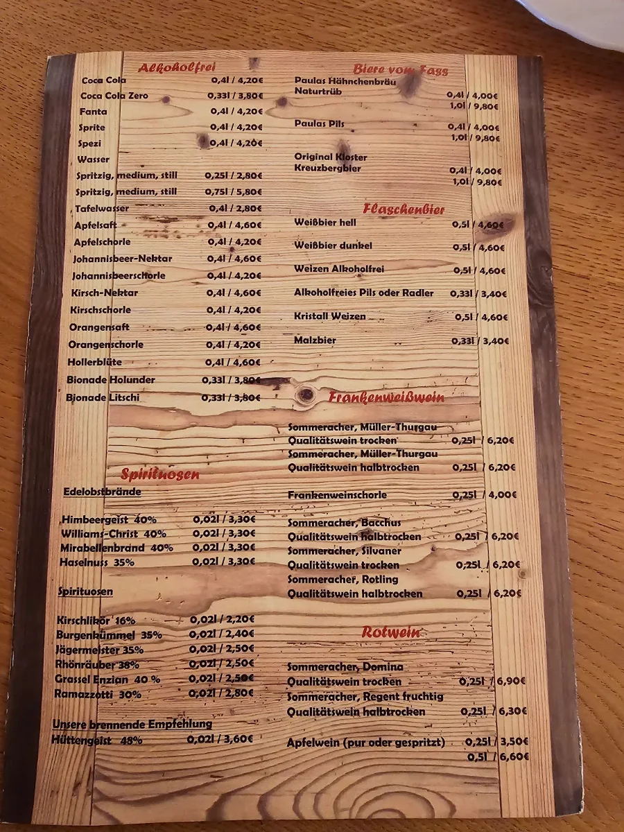 Speisekarte photo 2
