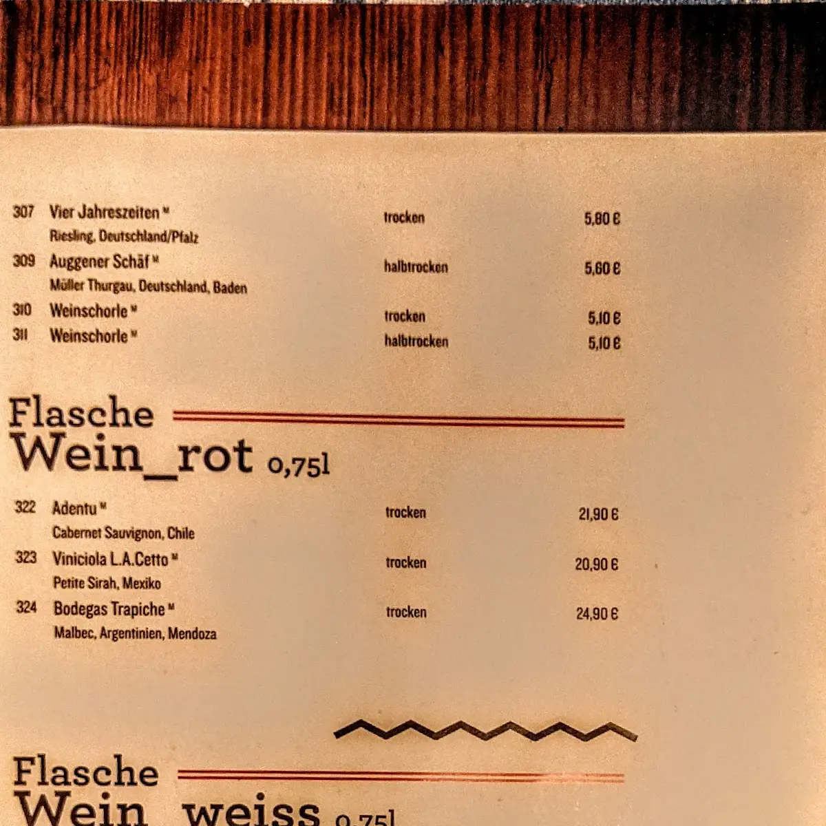Speisekarte photo 2