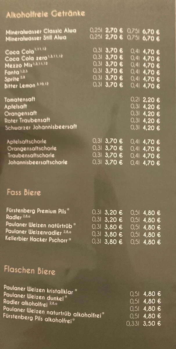 Speisekarte photo 1