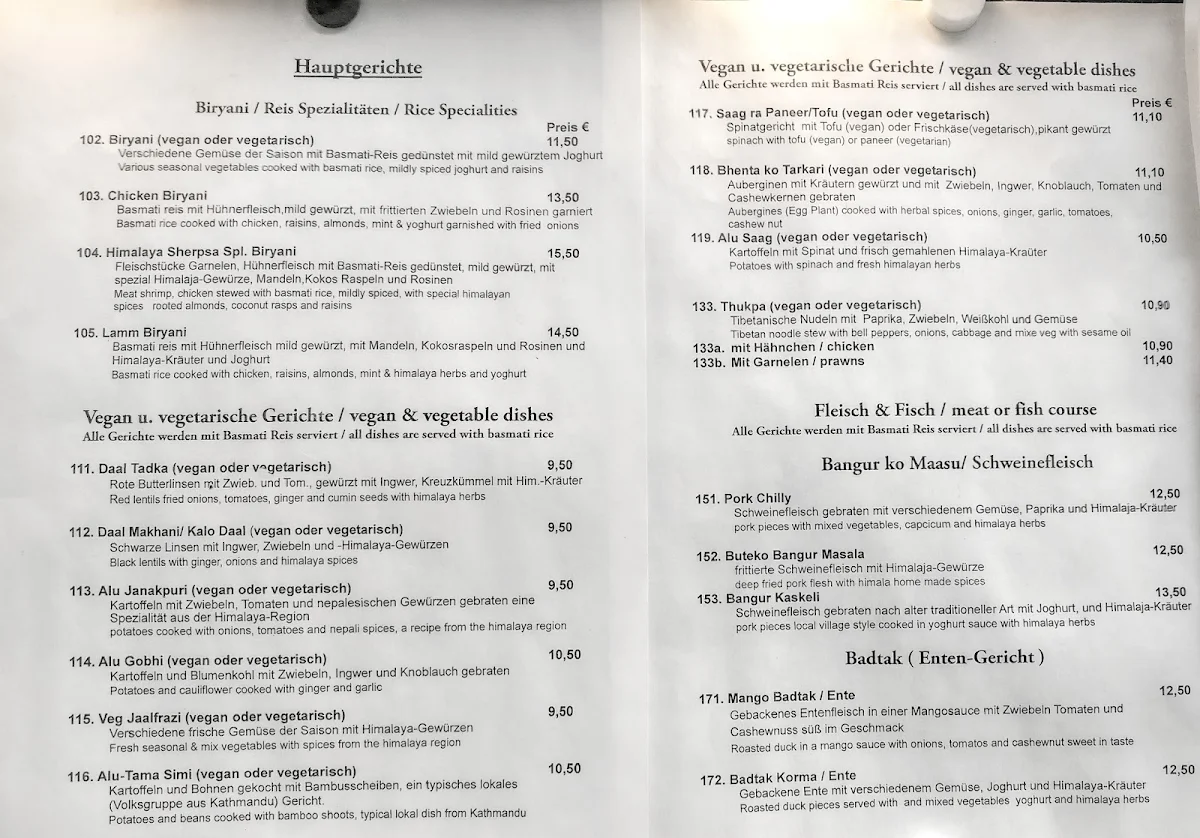 Speisekarte photo 4