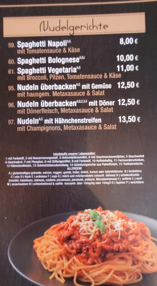 Speisekarte photo 1