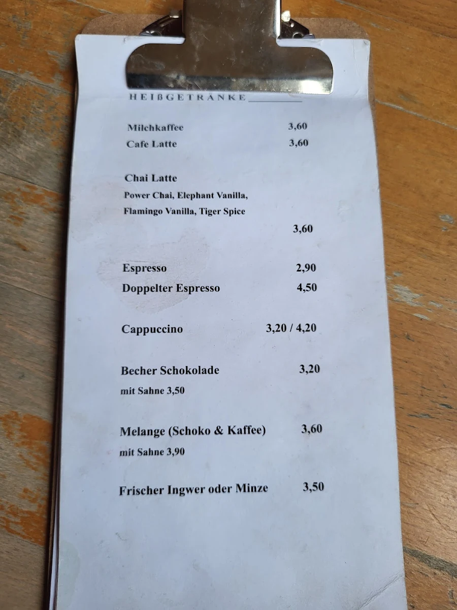 Speisekarte, Taktlos