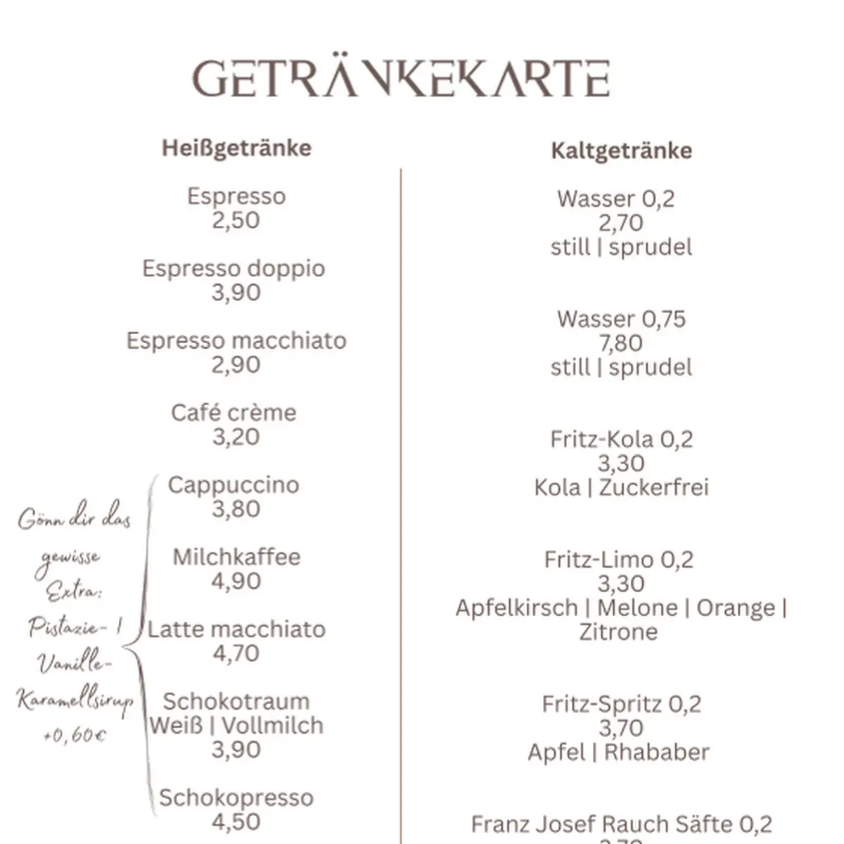 Speisekarte photo 4