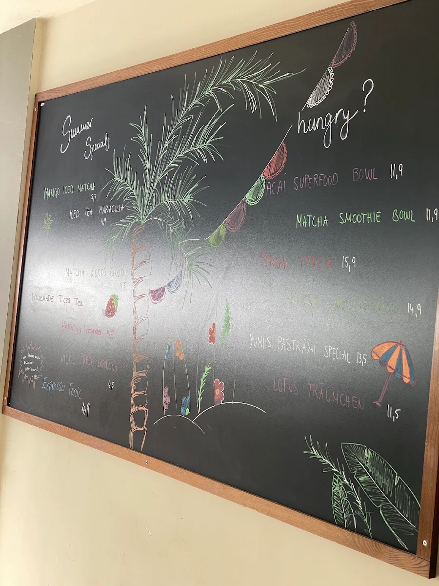 Speisekarte, Yumi Café