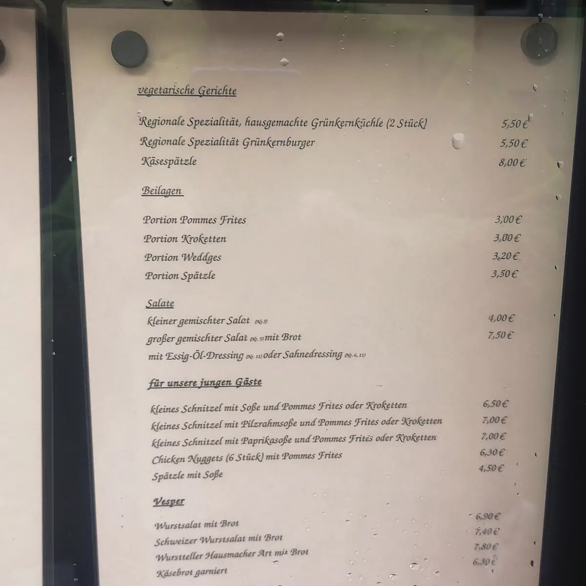 Speisekarte photo 1