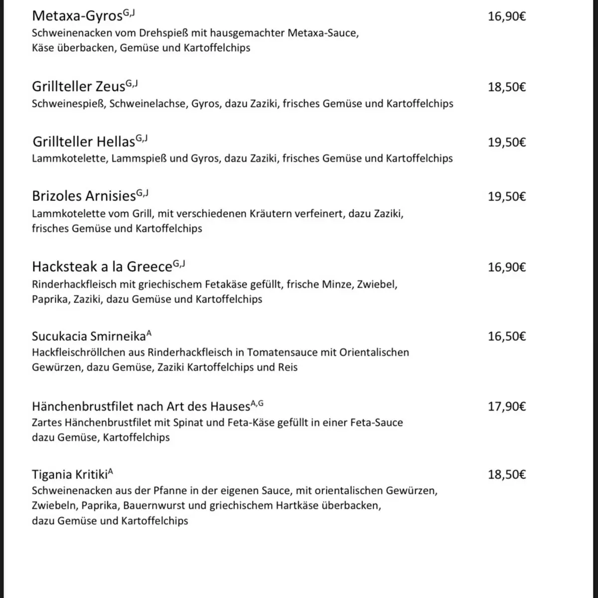 Speisekarte photo 1