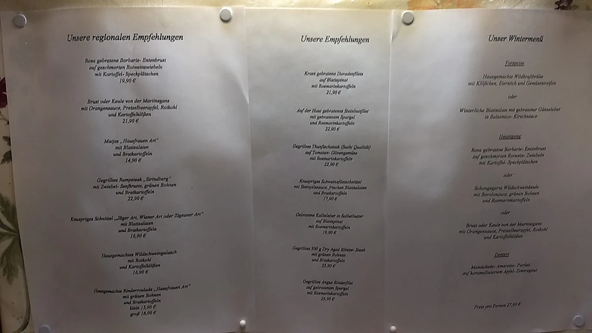 Speisekarte photo 1