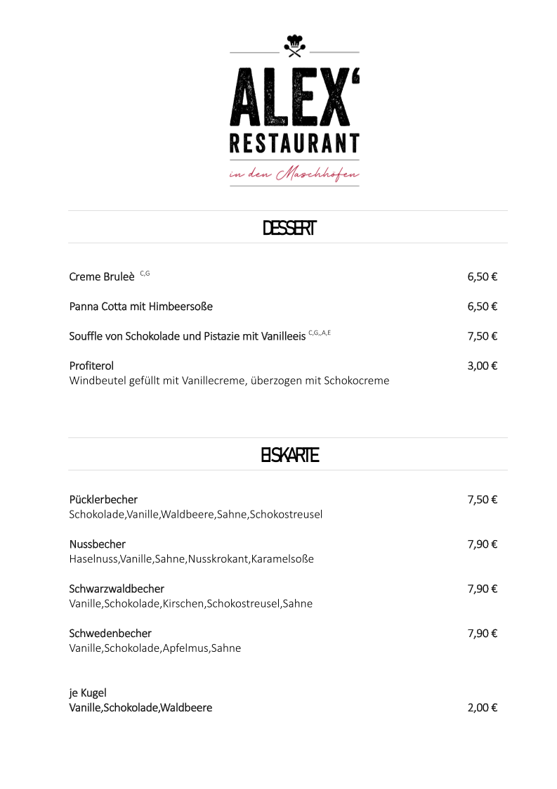 Speisekarte photo 1