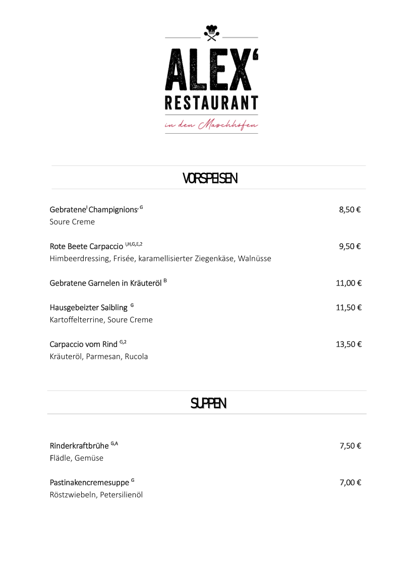 Speisekarte photo 5