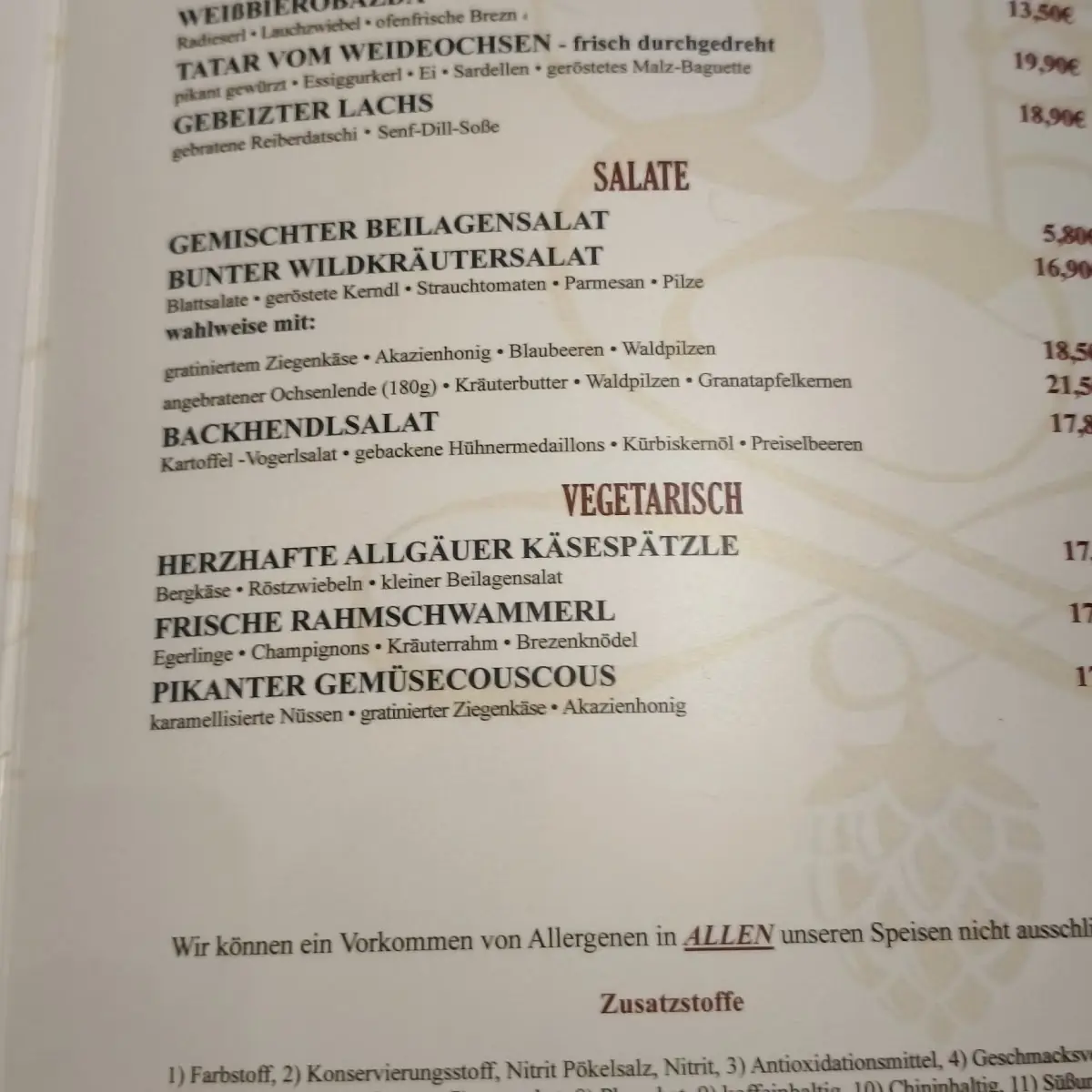 Speisekarte photo 6