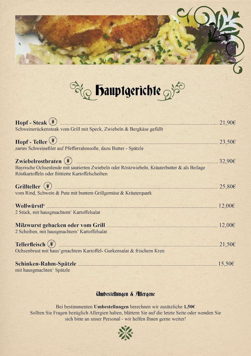 Speisekarte photo 1