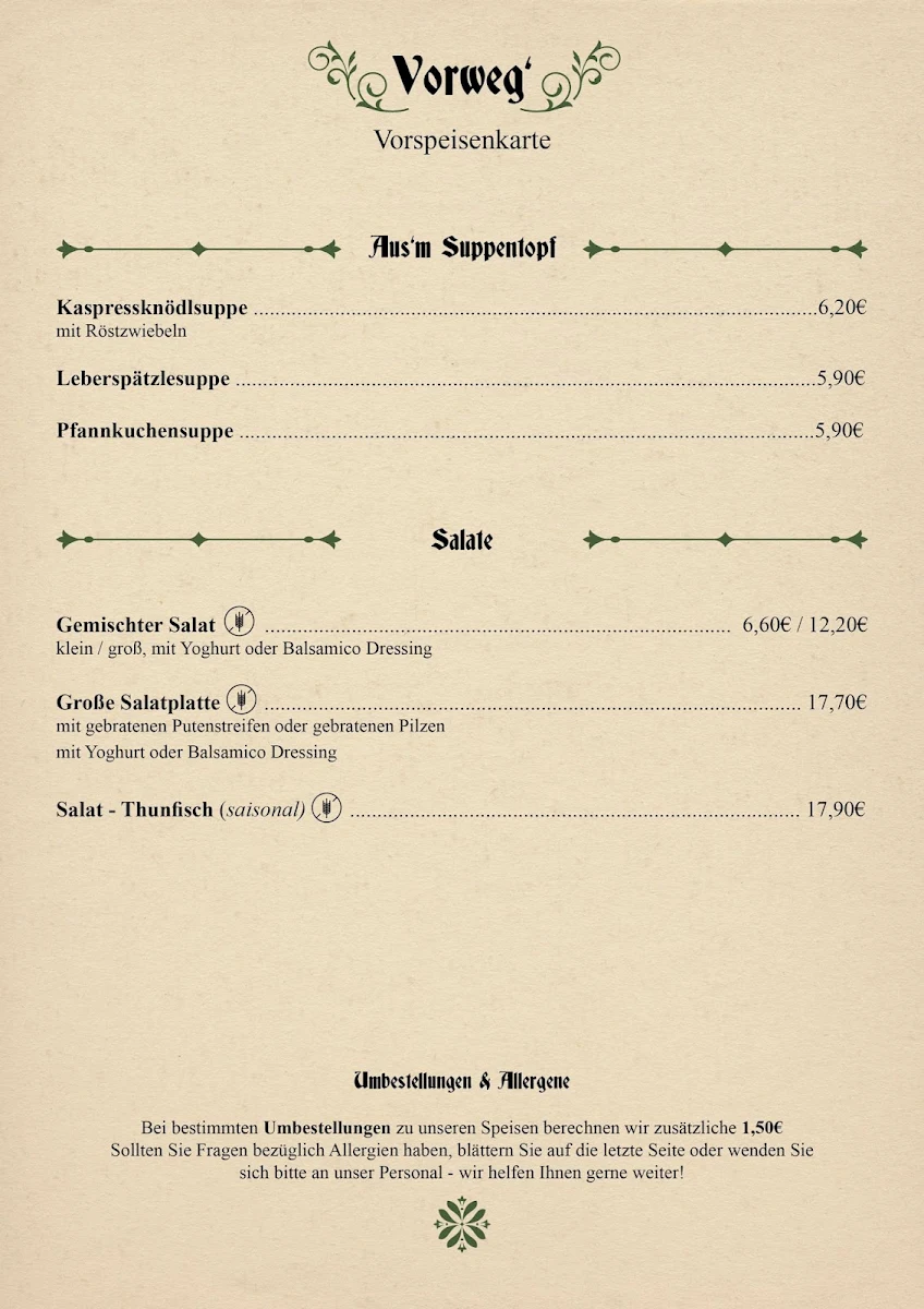 Speisekarte photo 2