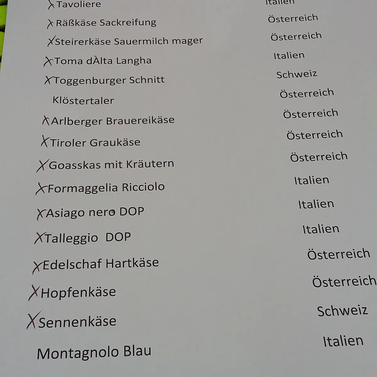 Speisekarte photo 4