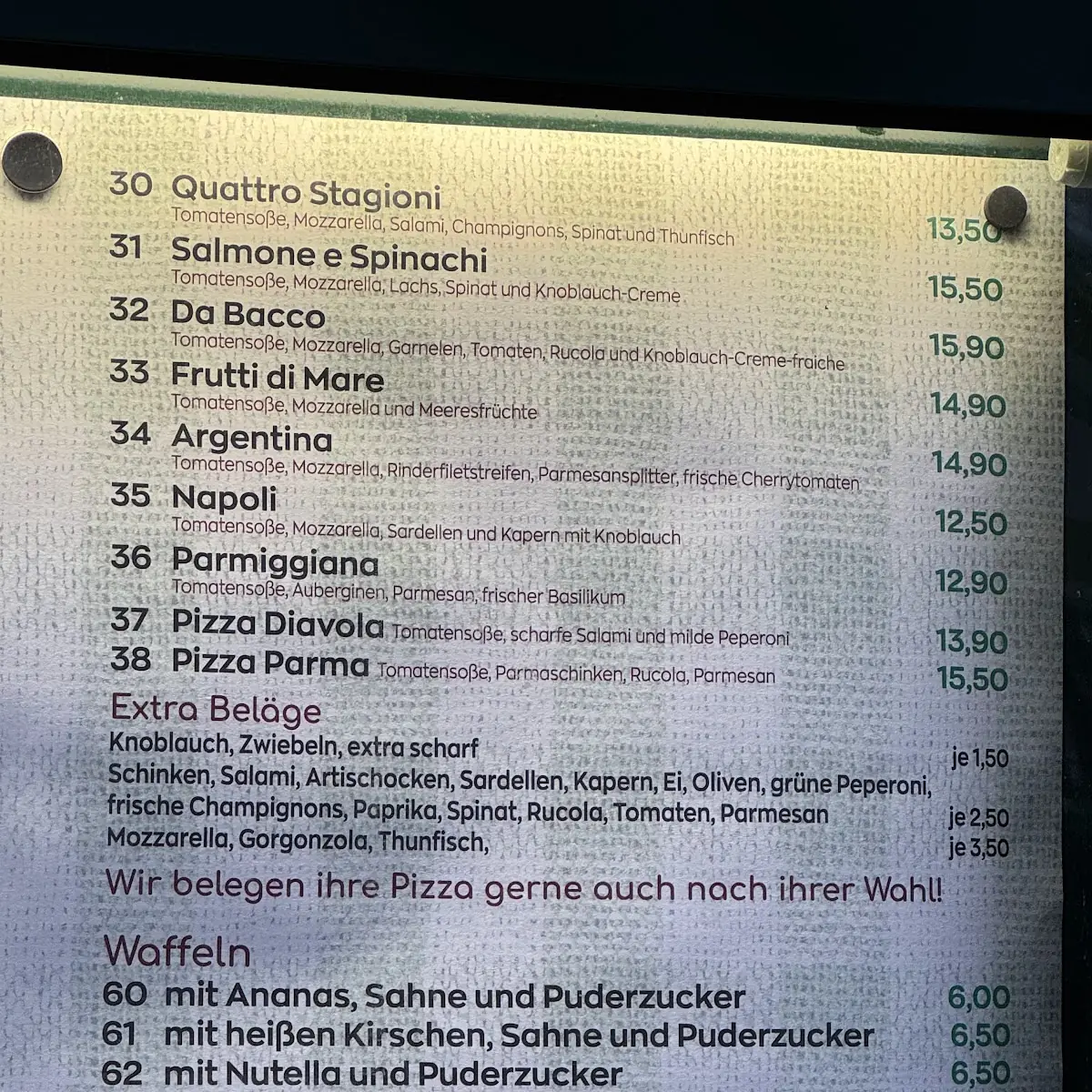 Speisekarte photo 1