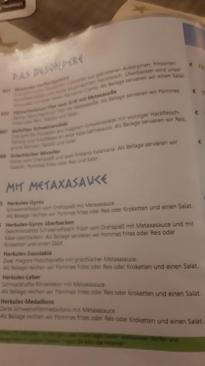 Speisekarte photo 3