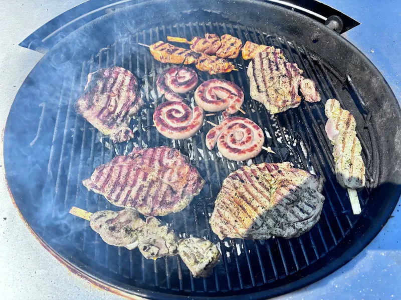 Feuerplatte-Grillecke