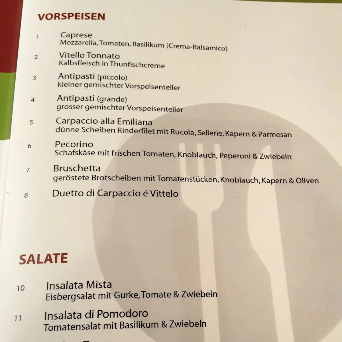 Speisekarte photo 3