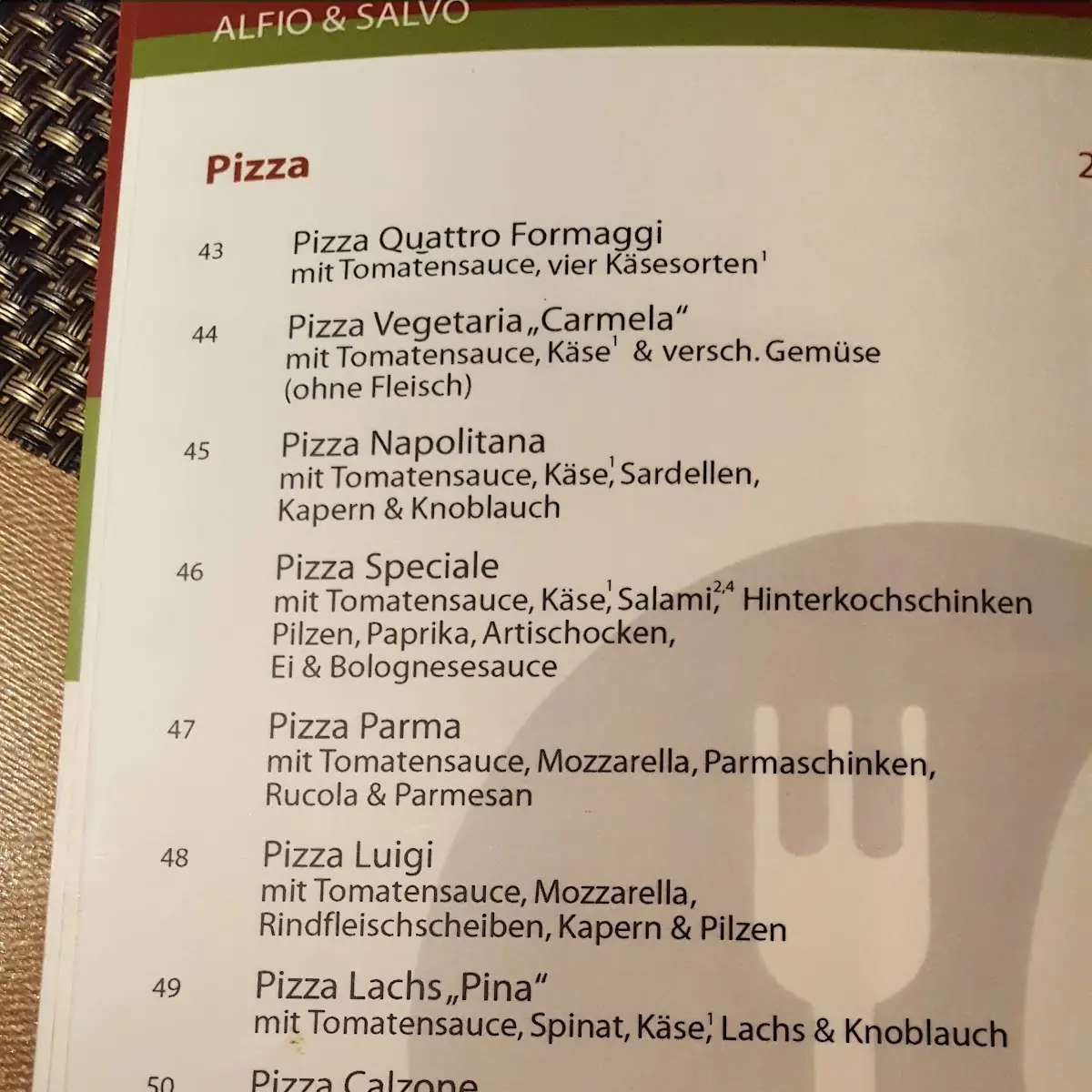 Speisekarte photo 4