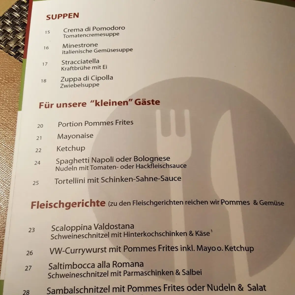 Speisekarte photo 5