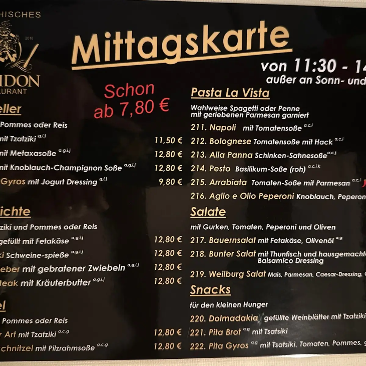 Speisekarte photo 1