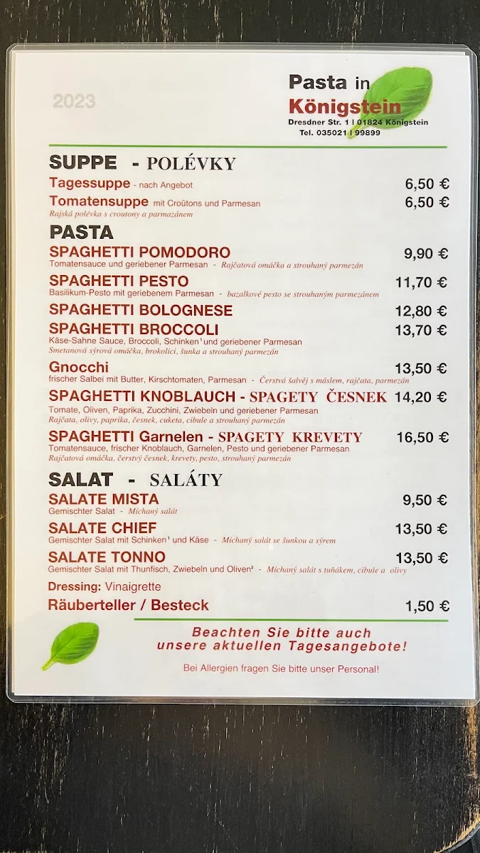 Speisekarte photo 2