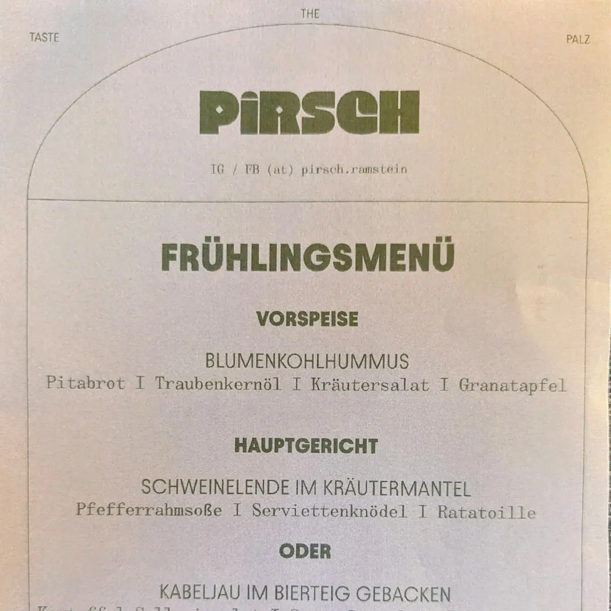 Speisekarte photo 1